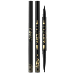 Eveline Cosmetics Variete eyeliner i kredka do oczu 2w1 Ultra Black