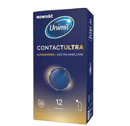 Unimil Contact Ultra ultracienkie nawilżane prezerwatywy 12szt.