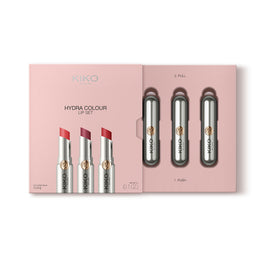 KIKO Milano Hydra Colour Lip Set zestaw 3 kolorowych balsamów do ust o działaniu nawilżającym