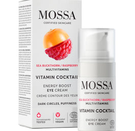 MOSSA Vitamin Cocktail multiwitaminowy krem energetyzujący pod oczy z rokitnikiem i maliną 15ml