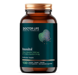 Doctor Life Inositol z Myo-Inozytolem i D-Chiro Inozytolem suplement diety 100 kapsułek