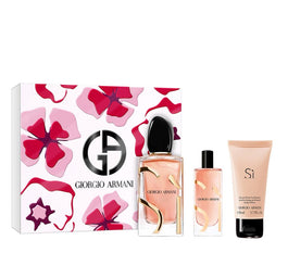 Giorgio Armani Si Intense zestaw woda perfumowana spray 100ml + balsam do ciała 50ml + woda perfumowana spray 15ml