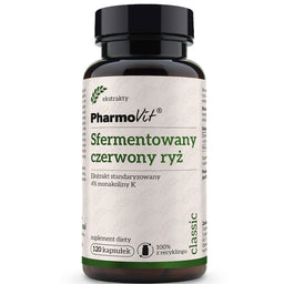 Pharmovit Sfermentowany czerwony ryż suplement diety 120 kapsułek