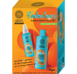 Natura Siberica Oblepikha Fabulous Hair Essentials zestaw szampon dodający objętości 400ml + serum regenerujące do włosów 200ml