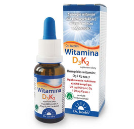 Dr Jacobs Witamina D3K2 suplement diety w kroplach 20ml