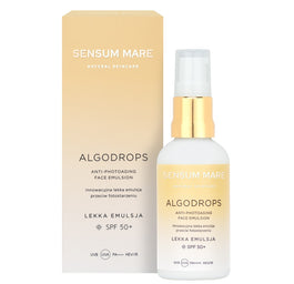 Sensum Mare Algodrops innowacyjna lekka emulsja przeciw fotostarzeniu SPF 50+ UVB UVA PA++++ HEV/IR 50ml