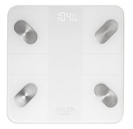 Adler Smart waga łazienkowa analityczna AD 8186 Biała
