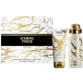 Iceberg Twice Gold zestaw woda toaletowa spray 125ml + żel pod prysznic 100ml