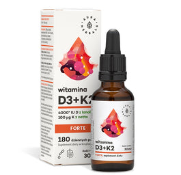 Aura Herbals Witamina D3 4000 IU + K2 Forte suplement diety w kroplach 30ml