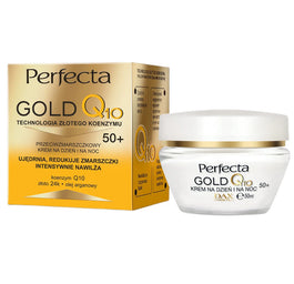 Perfecta Gold Q10 przeciwzmarszczkowy krem na dzień i na noc 50+ 50ml