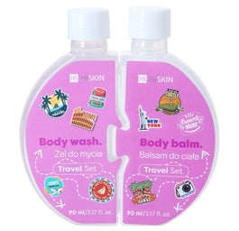 HiSkin Puzzle Travel zestaw żel do mycia 90ml + balsam do ciała 90ml