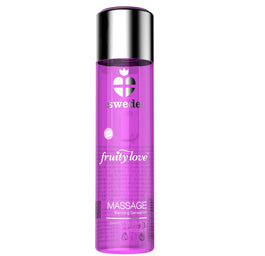 swede Fruity Love rozgrzewający żel do masażu Raspberry & Rhubarb 120ml