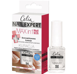 Celia Nail Expert Max In 1 Nail SOS skoncentrowana kuracja do bardzo zniszczonych paznokci 10ml