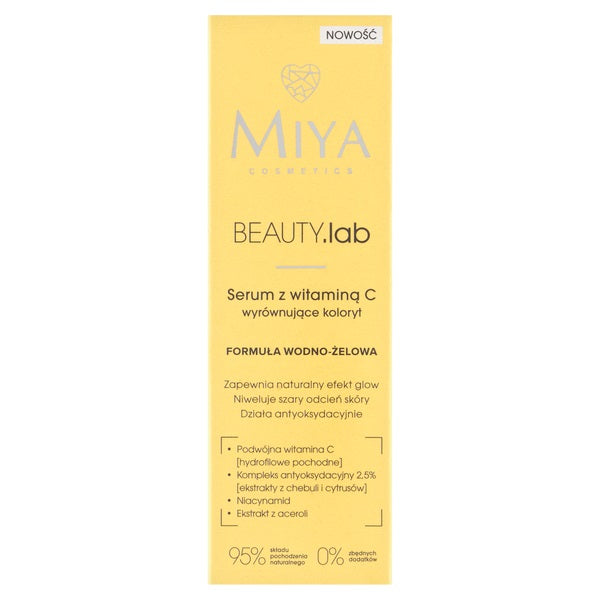 Miya Cosmetics BEAUTY.lab serum z witaminą C wyrównujące koloryt 30ml