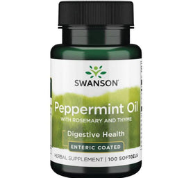 Swanson Peppermint Oil Combination suplement diety wspierający układ pokarmowy 100 kapsułek żelowych