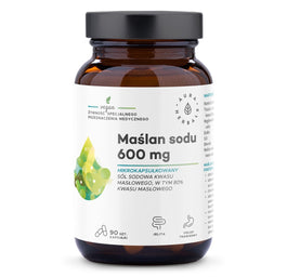 Aura Herbals Maślan sodu mikrokapsułkowany 600mg suplement diety 90 kapsułek