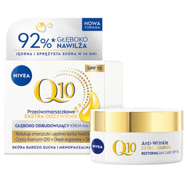 Nivea Q10 Ekstra Odżywienie przeciwzmarszczkowy krem na dzień SPF15 50ml