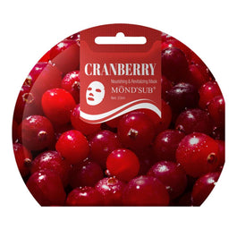 MOND'SUB Cranberry Nourishing & Revitalizing Mask odżywczo-rewitalizująca maseczka w płachcie 23ml