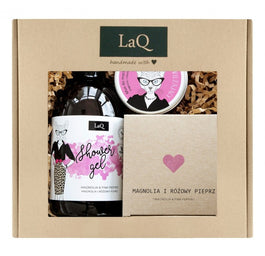LaQ Kicia Magnolia zestaw żel pod prysznic 500ml + krem do ciała 200ml +