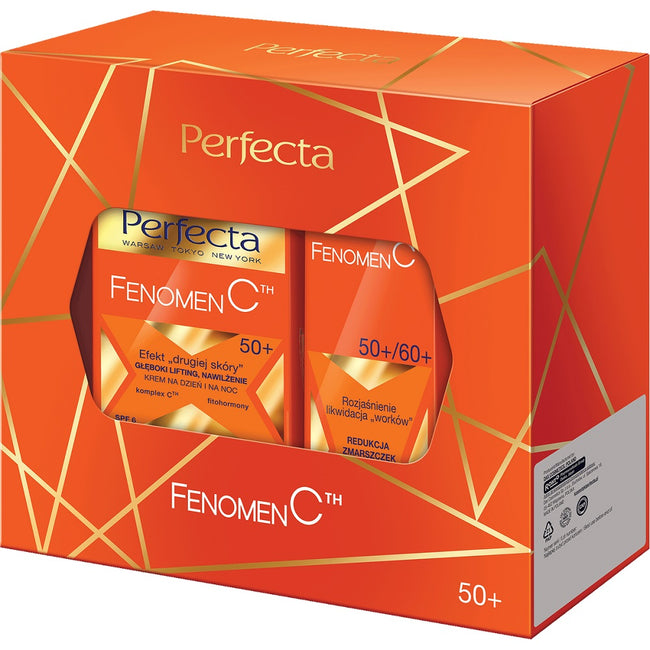 Perfecta Fenomen C 50+ zestaw krem na dzień i na noc 50ml + krem pod oczy i na powieki 15ml