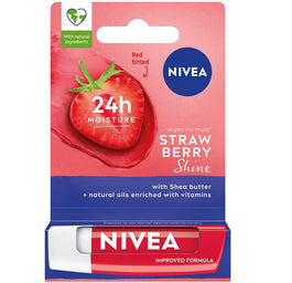 Nivea Pielęgnująca pomadka do ust Strawberry Shine 4.8g