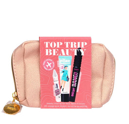 Benefit Top Trip Beauty zestaw baza minimalizująca widoczność porów 22ml + żel do brwi 3g + tusz do rzęs 8.5g