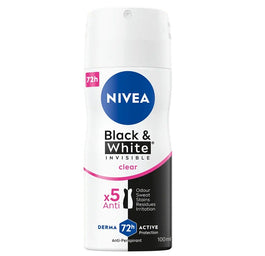 Nivea Black&White Invisible Clear antyperspirant spray 100ml