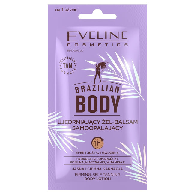 Eveline Cosmetics Brazilian Body ujędrniający żel-balsam samoopalający 12ml
