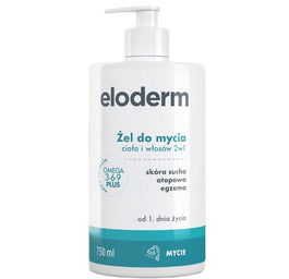 Eloderm Żel do mycia ciała i włosów 2w1 750ml