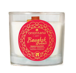 ORIENTANA Joy świeca sojowa z drewnianym knotem Bangkok Energy 110g