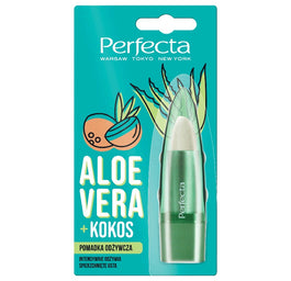 Perfecta Aloe Vera odżywcza pomadka do ust z aloesem i kokosem 5g