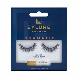 Eylure Dramatic Lashes sztuczne rzęsy z klejem efekt podwójnej objętości No. 143