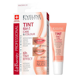 Eveline Cosmetics Lip Therapy Professional 6w1 Care & Colour intensywne serum do ust nadające kolor Nude 12ml