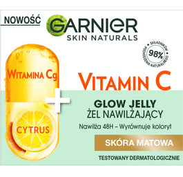 Garnier Skin Naturals Vitamin C Glow Jelly żel nawilżający do twarzy Witamina Cg + Cytrus 50ml