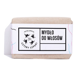 Mydlarnia Cztery Szpaki Naturalne mydło do włosów z olejem rycynowym 110g