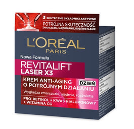 L'Oreal Paris Revitalift Laser X3 krem anti-aging o potrójnym działaniu na dzień 50ml