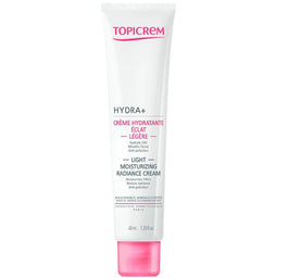 Topicrem Hydra+ Light Moisturizing Radiance Cream lekki krem nawilżająco-rozświetlający 40ml