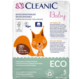 CLEANIC Baby ECO podkłady jednorazowe dla niemowląt 5szt.