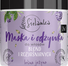 Sielanka 2 w 1 maska i odżywka do włosów blond i rozjaśnianych Leśna Jeżyna 250ml