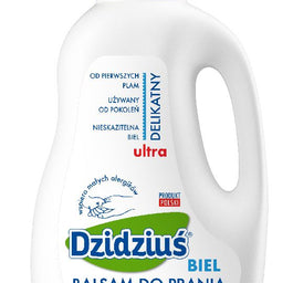 Dzidziuś Ultra delikatny balsam do prania bielizny niemowlęcej i dziecięcej Biel 1500ml