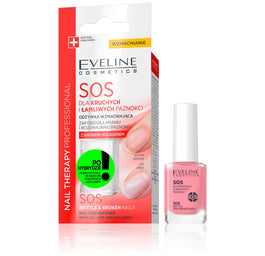 Eveline Cosmetics Nail Therapy Professional SOS odżywka wzmacniająca dla kruchych i łamliwych paznokci 12ml