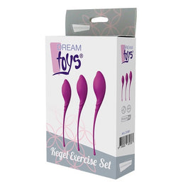 Dream Toys Pleasure Balls & Eggs Kegel Exercise Set zestaw 3-fazowy treningowy do mięśni kegla