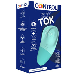 Control Clit Tok stymulator do stref intymnych Light Blue