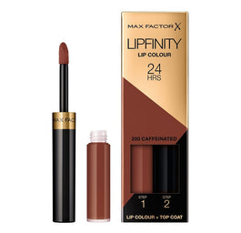 Max Factor Lipfinity Lip Colour dwufazowa pomadka w płynie o długotrwałym efekcie 200 Caffeinated