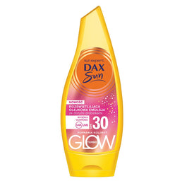 Dax Sun Rozświetlająca olejkowa emulsja ze złotymi drobinkami SPF30 175ml