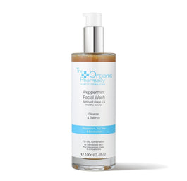 The Organic Pharmacy Peppermint Facial Wash delikatny antybakteryjny płyn do mycia twarzy 100ml