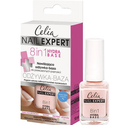 Celia Nail Expert 8in1 Hydra Base nawilżająca odżywka-baza do przesuszonych paznokci 10ml