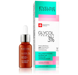 Eveline Cosmetics Glycol Therapy multipeptydowa kuracja przeciw zmarszczkom 3% 18ml