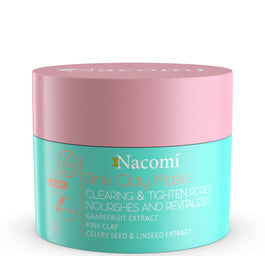 Nacomi Vegan Pink Clay Mask maska różowa oczyszczająco ściągająca 50ml