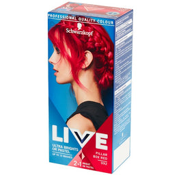 Schwarzkopf Live Ultra Brights or Pastel farba do włosów 092 Ostra Czerwień